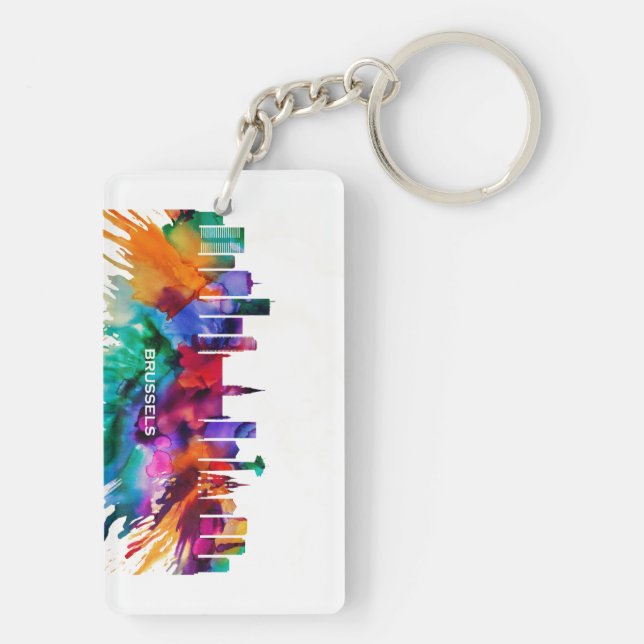 Llavero Skyline de Bruselas (Atrás)