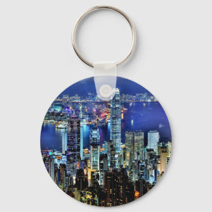 Llavero Skyline de Hong Kong
