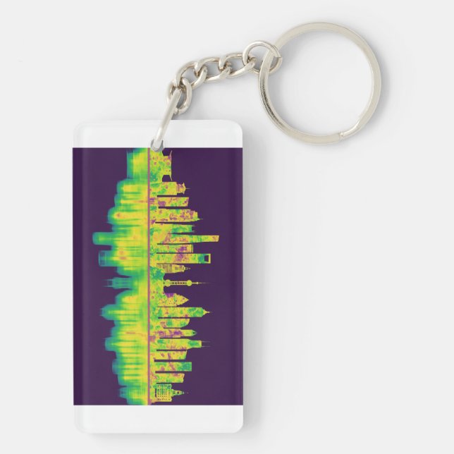 Llavero Skyline de Shanghai China (Atrás)