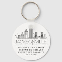 Skyline estilizada de Jacksonville | Lema Personal