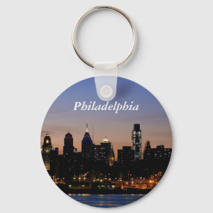 Llavero Skyline Filadelfia en Twilight