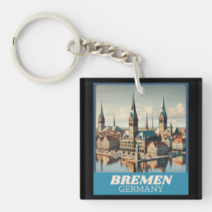 Llavero Skyline Retro Bremen