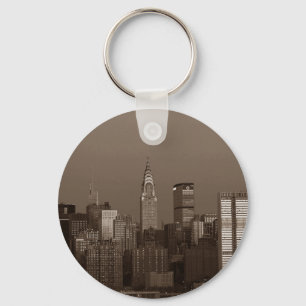 Llavero Skyline Sepia New York