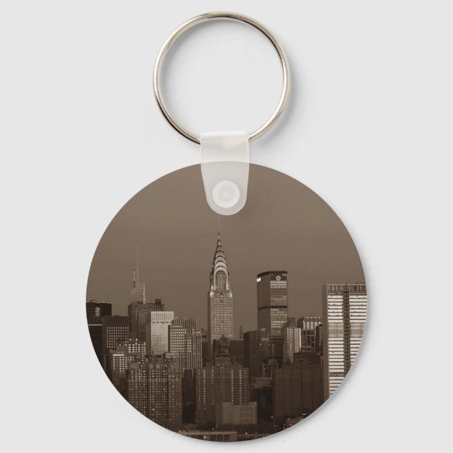 Llavero Skyline Sepia New York (Anverso)