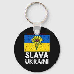 Llavero Slava Ukraini Girasol Apoya a Ucrania Hombres Cami