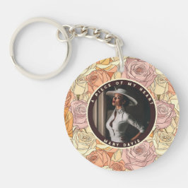 Llavero Sleek Dad Fathers Day Gifts Custom Photo Rose