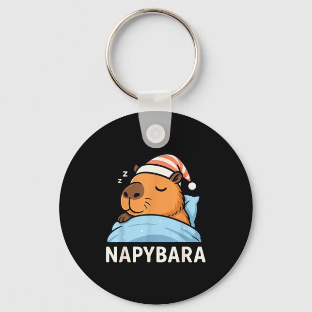 Llavero Sleeng Capybara Napybara Sleepshirt Pajamas Boys G (Anverso)