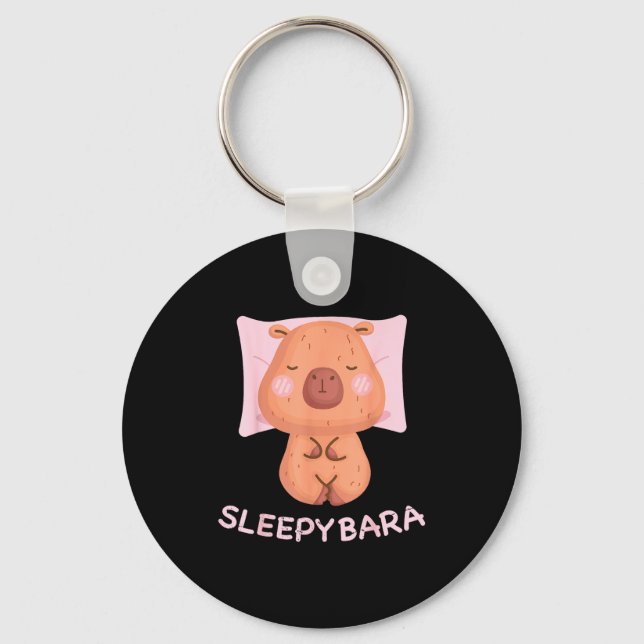 Llavero Sleeng Capybara Pajamas Nightgown Sleepybara Roden (Anverso)