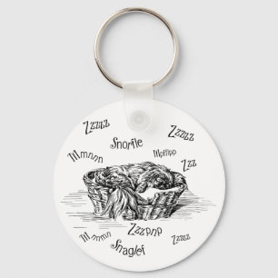 Llavero Sleeping Snoring Pekingese Doggie