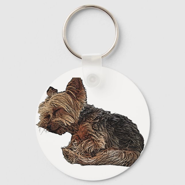 Llavero Sleeping Yorkie (Anverso)