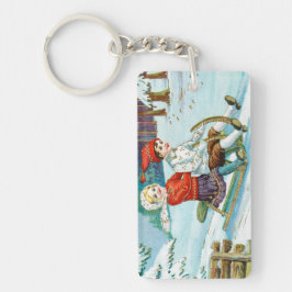 Llavero Sleigh riding at Christmas time