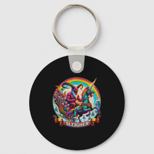 Llavero Sleigher Krampus Unicornio Demonio Terror Navidad