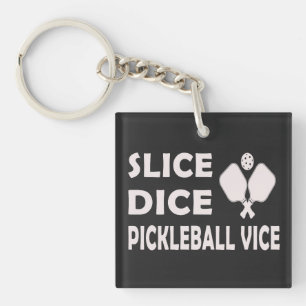 Llavero Slice dice Pickleball Vice Funciona jugador de Pic