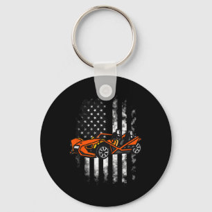 Llavero Slingshot Car Bandera Estadounidense 4 De Julio