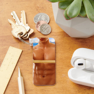 Llavero SlipperyJoe hombre muscular abs vestuario de baldo