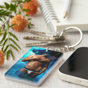 Llavero SlipperyJoe hombre muscular macizo de ropa interio