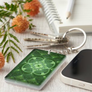 Llavero SlipperyJoe's día de San Patricio brilla trébol de