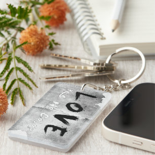 Llavero SlipperyJoe's Love no tiene color que diga blanco 