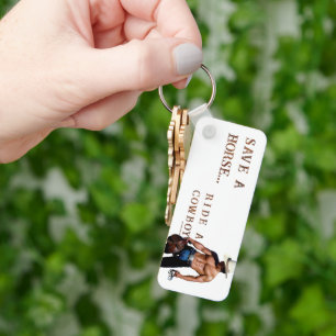 Llavero SlipperyJoe's save horse montar paja cowboy gorra 