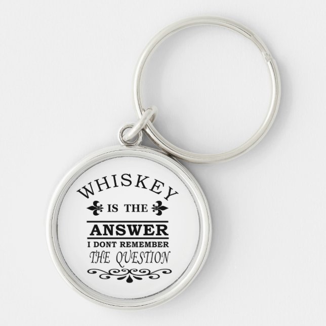 Llavero slogan de whisky divertido (Frente)