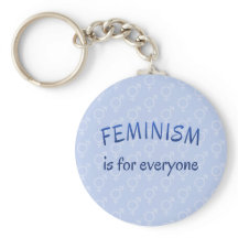 Slogan del feminismo con estampado azul