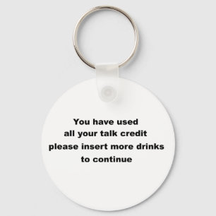 Llavero slogan divertido para beber