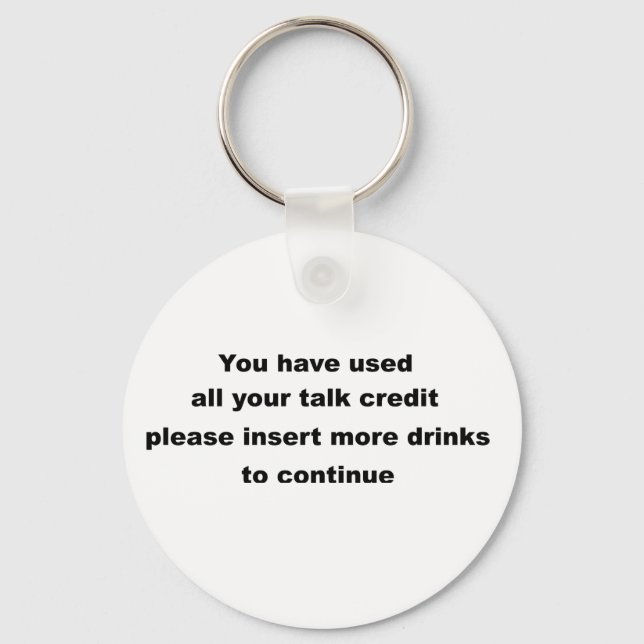 Llavero slogan divertido para beber (Anverso)