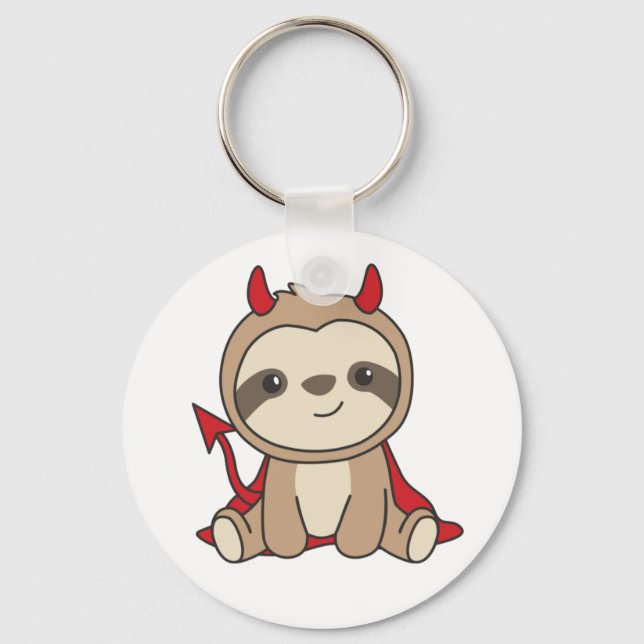 Llavero Slote Halloween Cute Devil Witch Costume Keychain (Anverso)