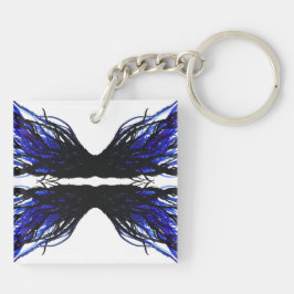 Llavero Sloth Abstract 7 Deadly Sins Alcohol Ink Art