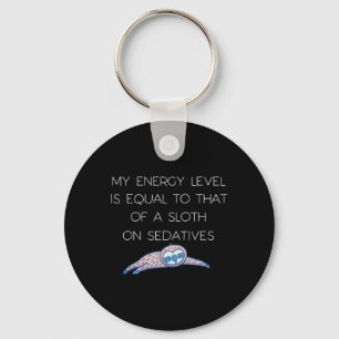 Llavero Sloth Fibro Lupus Fatigue Crónica Spoonie Sleepy S