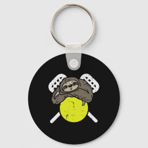 Llavero Sloth Lacrosse Cute Lazy Lax Jugador Hombres Mujer
