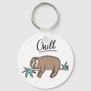 Llavero Sloth Says Chill