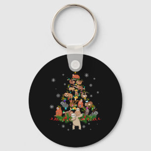 Llavero Slots Christmas Tree Lights Divertidos Sloths Xmas