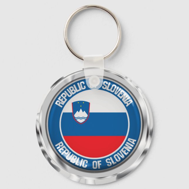 Llavero Slovenia Round Emblem (Anverso)