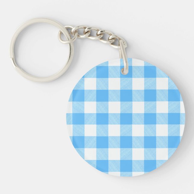 Llavero Slow-Living Summer Sky Check (Frente)