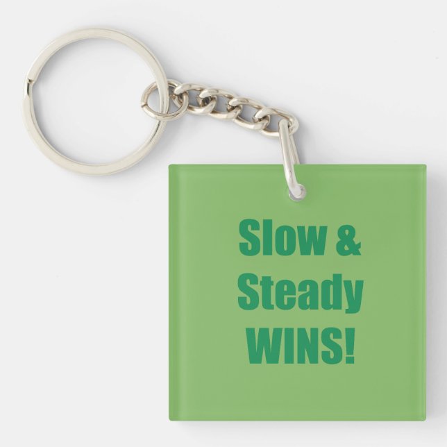 Llavero Slow & Steady WINS! (Frente)