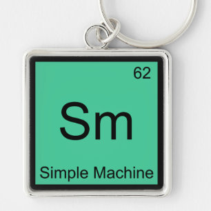 Llavero Sm - Camiseta de símbolo de elemento de química de