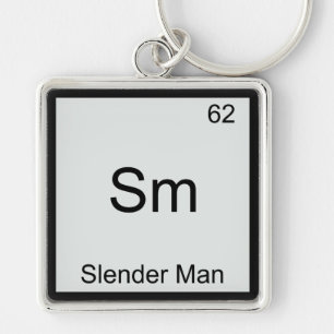Llavero Sm - Símbolo del Elemento Químico Slender Man Dive