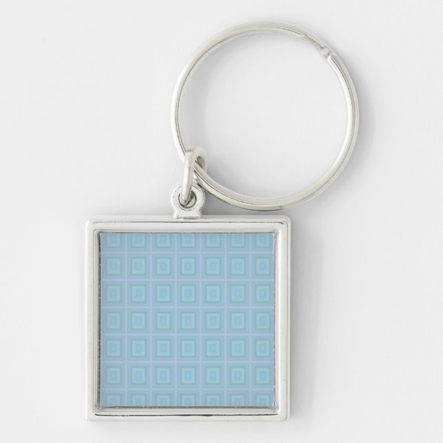 Llavero Small blue squares. (Frente)