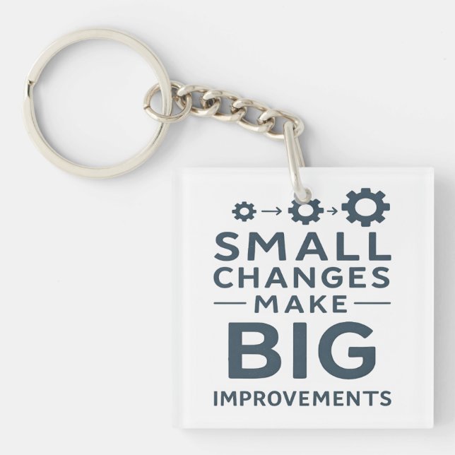 Llavero Small Changes Make Big Improvements Kaizen culture (Frente)