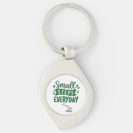 Llavero Small Steps Everyday Motivational Keychain
