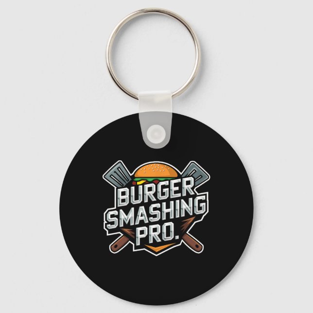 Llavero Smash Burger Lover Queseburger Flat Top C (Anverso)