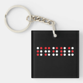 Llavero Smile in braille code, Brailleschrift voor blinden