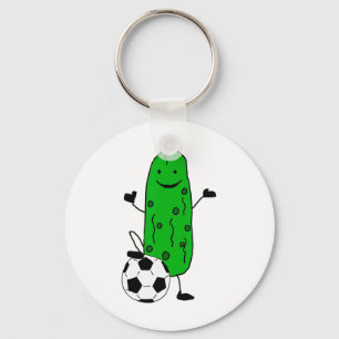 Llavero Smilealottees Pepino Encurtido Divertido Jugando F