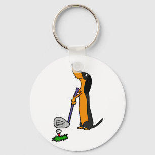 Llavero Smiletodaytees divertido perro dachshund golf