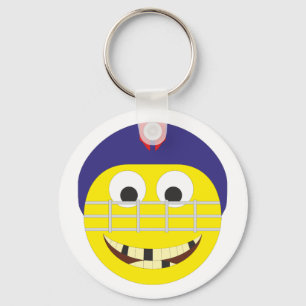 Llavero Smilie jugador de jockey sobre hielo hockey ice