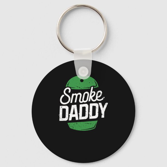 Llavero Smoke Daddy Green Egg Pitmaster Dad Bbq Grill (Anverso)