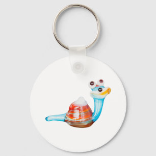 LLAVERO SNAIL DE VIDRIO SONRIENTE
