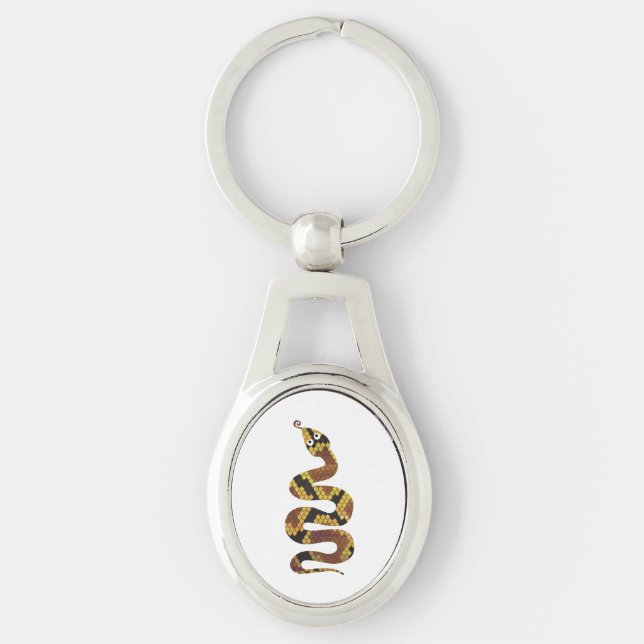 Llavero Snake Brown y Gold Silhouette (Anverso)