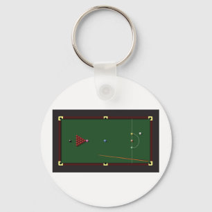 Llavero Snooker Table Keychain